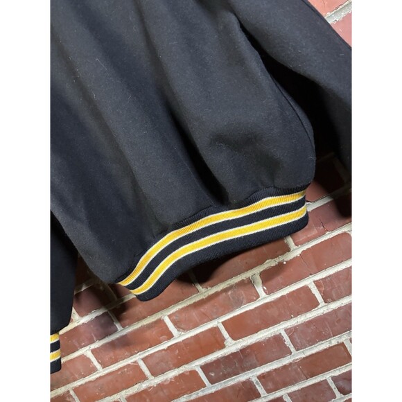 Vintage Y2k VCU Varsity Bomber Jacket Virginia Commonwealth USA D3 Size 44 - Picture 8 of 10